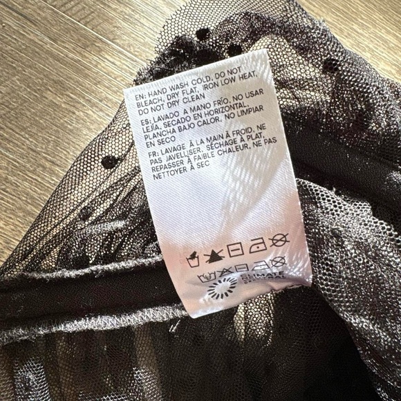 Reformation Black Sheer Ruched Top - Picture 6 of 7